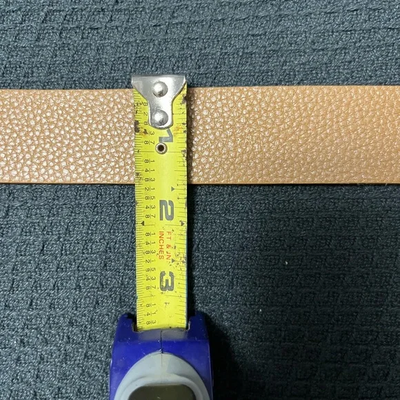 J. McLaughlin Reversible Brown Belt with Gold Buckle - Picture 10 of 12